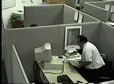 I Hate My Job Office Rage GIF bad sales emails