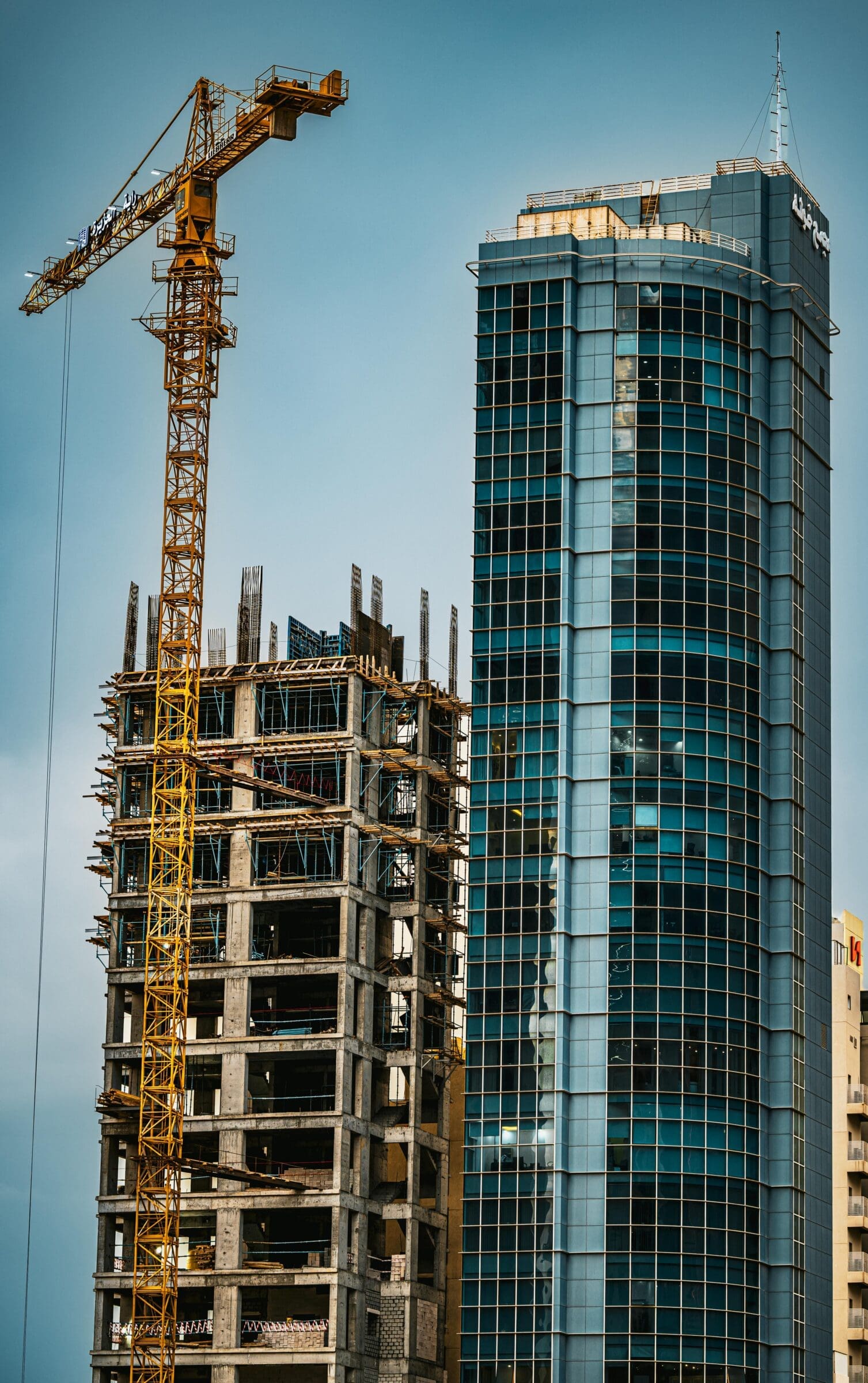 construction of high rise tower