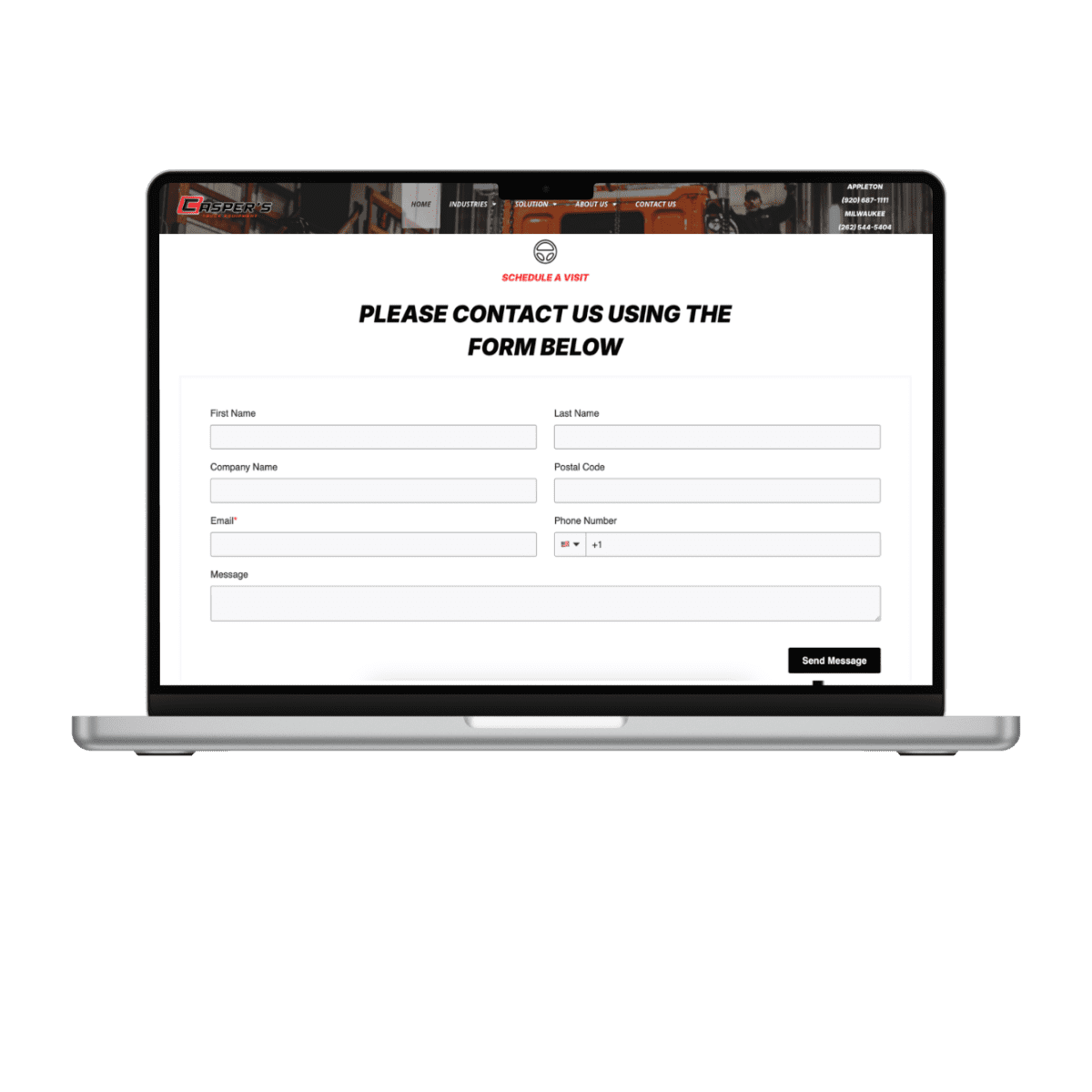 Marketing for Sales Enablement-Website Form