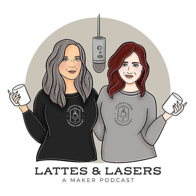 lattes and lasers podcast logo